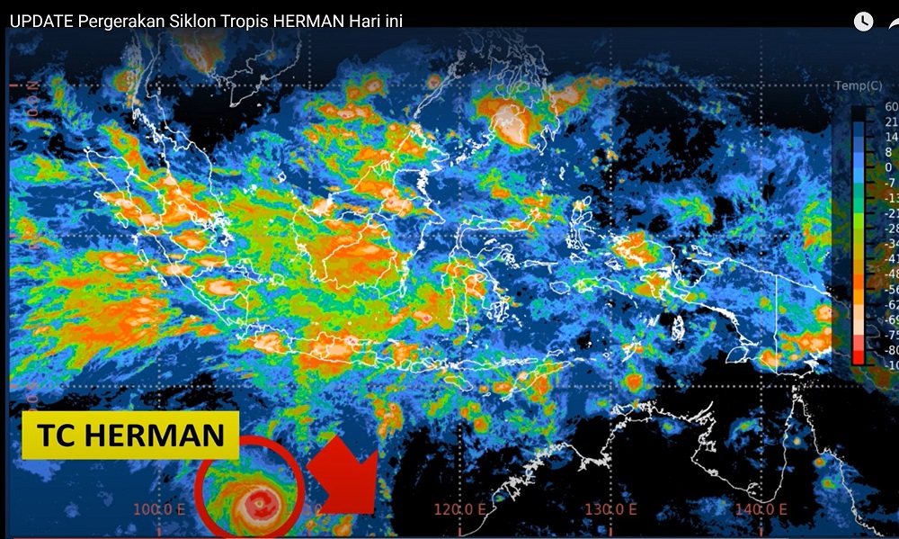 Siklon Tropis Herman Pemicu Hujan Lebat di Wilayah Jawa-Sumatera