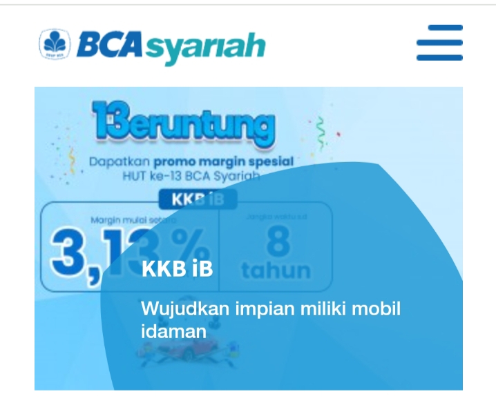 Wujudkan Impian Miliki Mobil Idaman Melalui KKB iB Bank BCA Syariah 