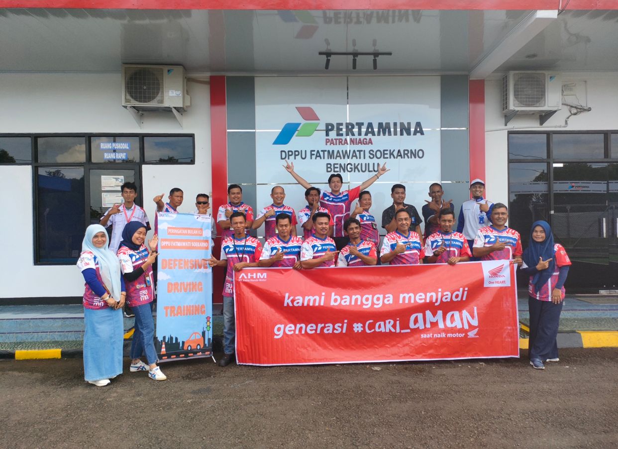 Astra Motor Bengkulu Beri Edukasi Pentingnya Perlengkapan Berkendara, Kali ini di  PT Pertamina Patra Niaga