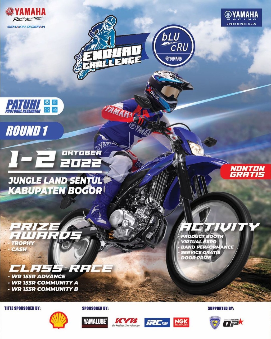 Shell Blu Cru Yamaha Enduro Challenge – Yamaha Hadirkan Balap Ketahanan Off-Road  Di Hambalang Jungle Land 