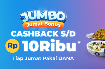 Setiap Jumat! Dapatkan Solaria Cashback 5% maksimum Rp10.000 dengan Scan DANA QRIS 