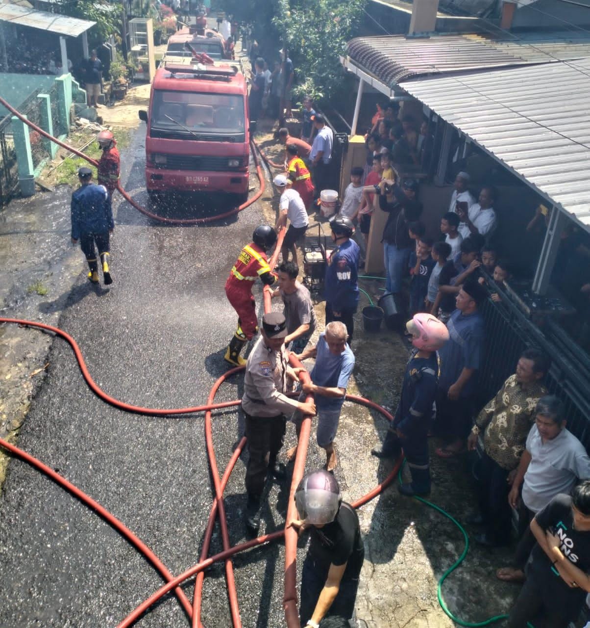 1 Unit Rumah Kontrakan di Kota Bengkulu Terbakar, Sumber Api Diduga dari Meteran Listrik  