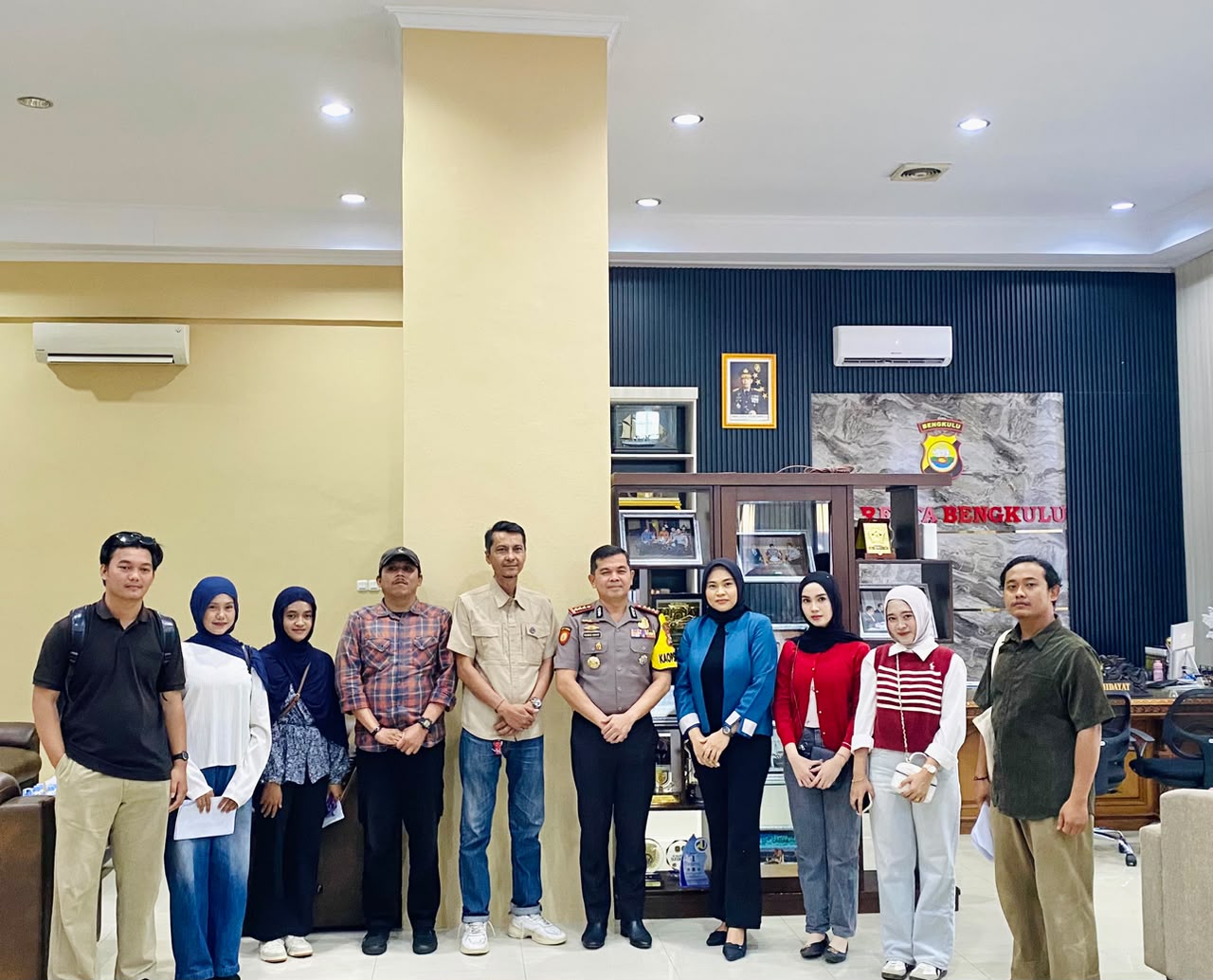 Implementasi Kerja Sama Polresta Bengkulu dan DigiCom Space Ilmu Komunikasi Universitas Dehasen