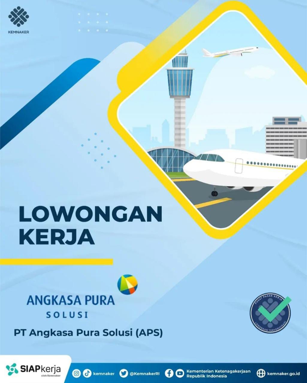 PT Angkasa Pura Solusi Buka Lowongan Hingga 13 Juni, Minimal untuk D3