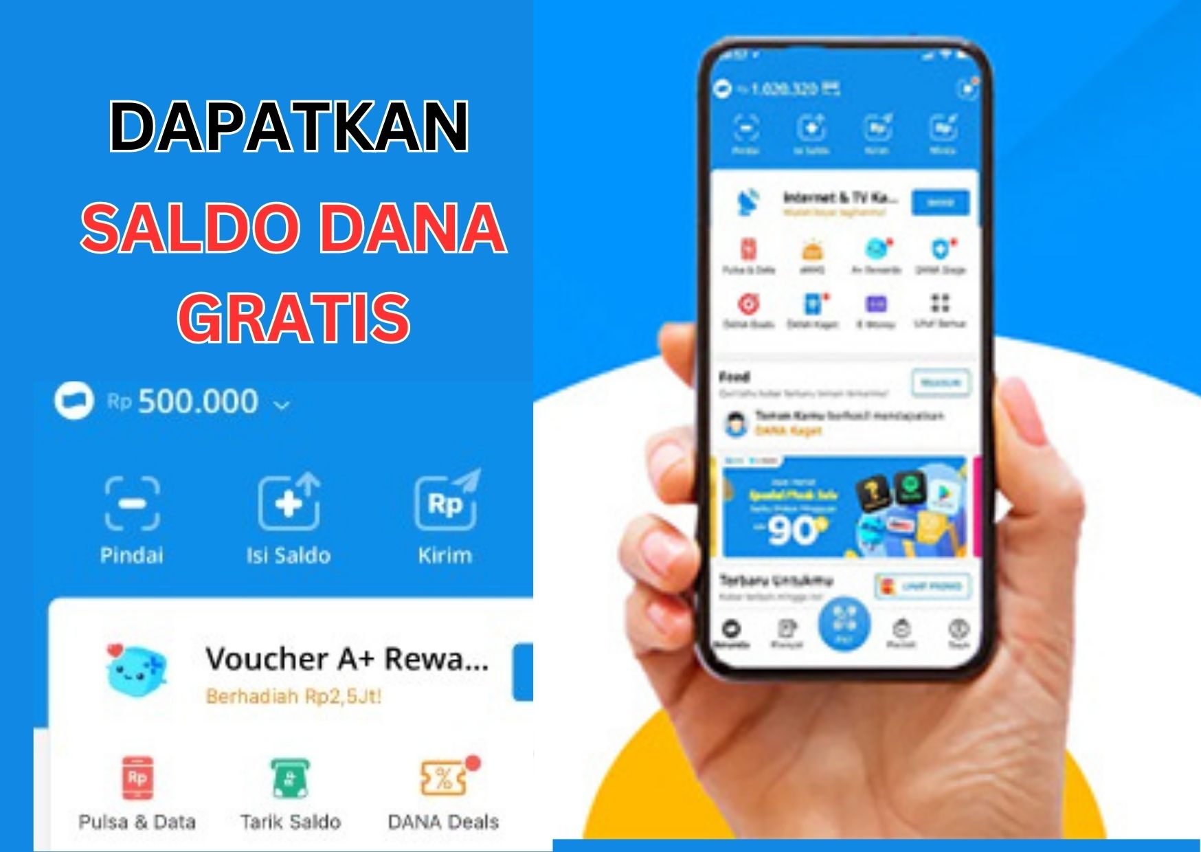 Dapatkan Saldo DANA Gratis Rp500.000: Tanpa Modal dan Tanpa Harus Undang Teman