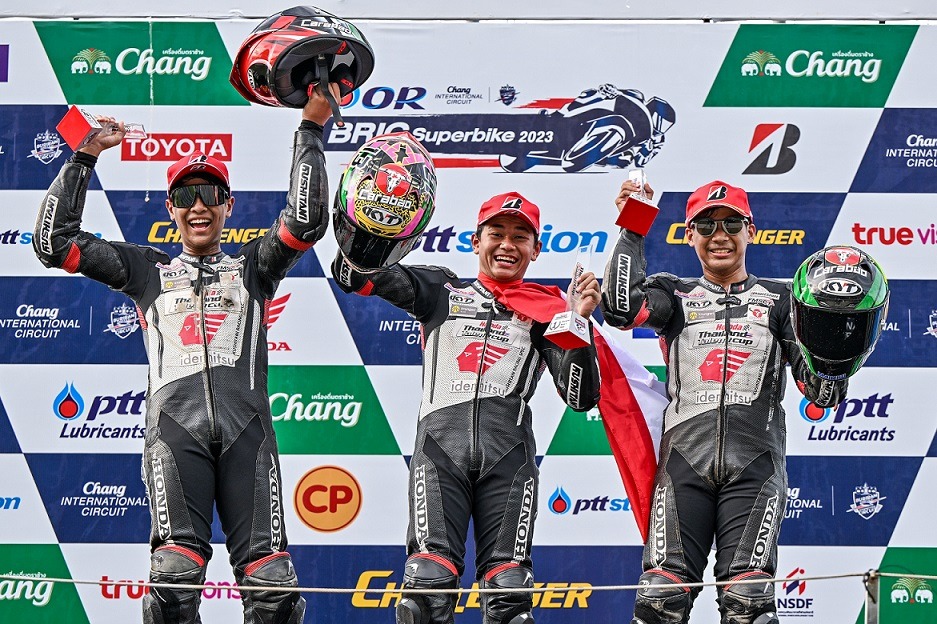 Pebalap Astra Honda Kembali Bikin Bangga, Merah Putih Berkibar di Thailand Talent Cup