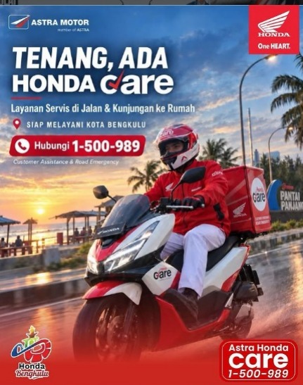 Motor Bermasalah di Tengah Perjalanan, Hubungi Honda Care