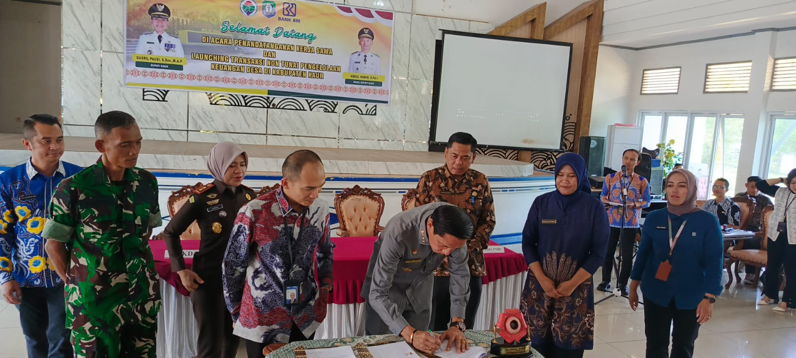 Gandeng BRI, Bupati Kaur Gusril Pausi Resmikan Transaksi DD Non-Tunai