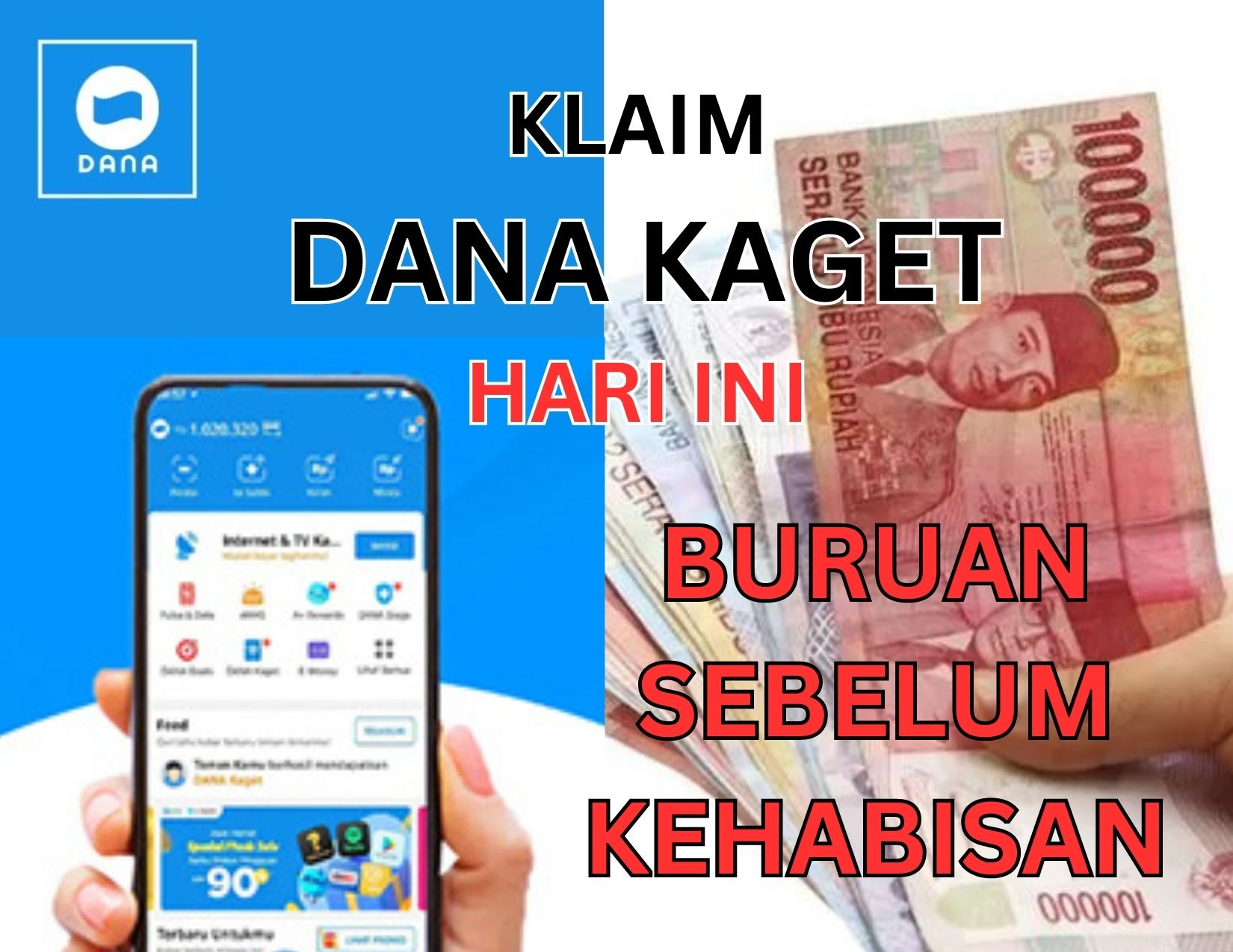 Rezeki Saldo Rp80.000 Gratis! Klaim Link DANA Kaget Hari Ini 12 Juni 2023