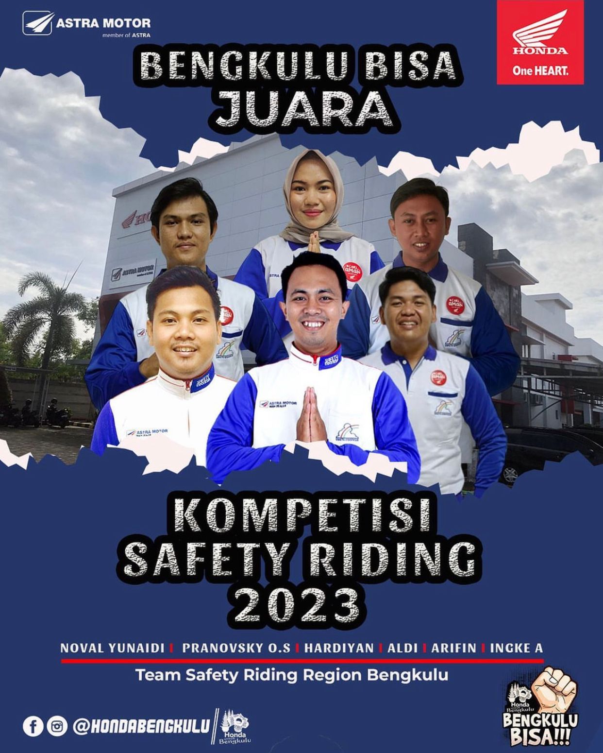Astra Motor Bengkulu Mengikuti Kompetisi Safety Riding Tingkat Nasional