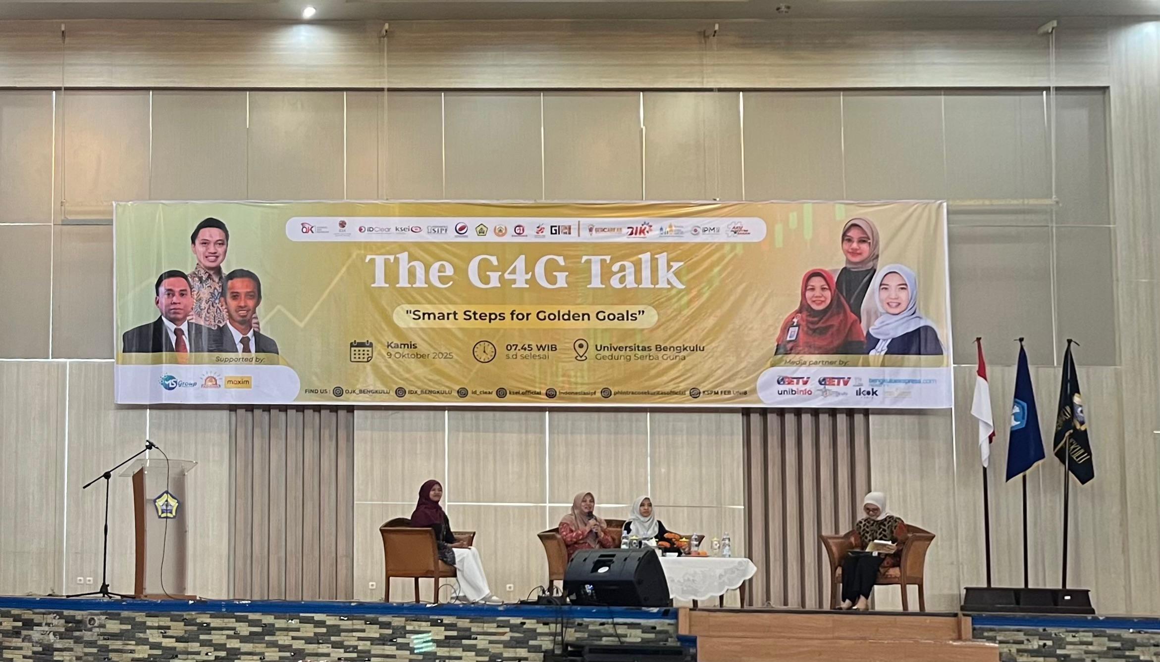Ratusan Peserta Ikuti G4G Talkshow: Dorong Literasi Investasi dan Inklusi Keuangan Bersama KSPM FEB UNIB