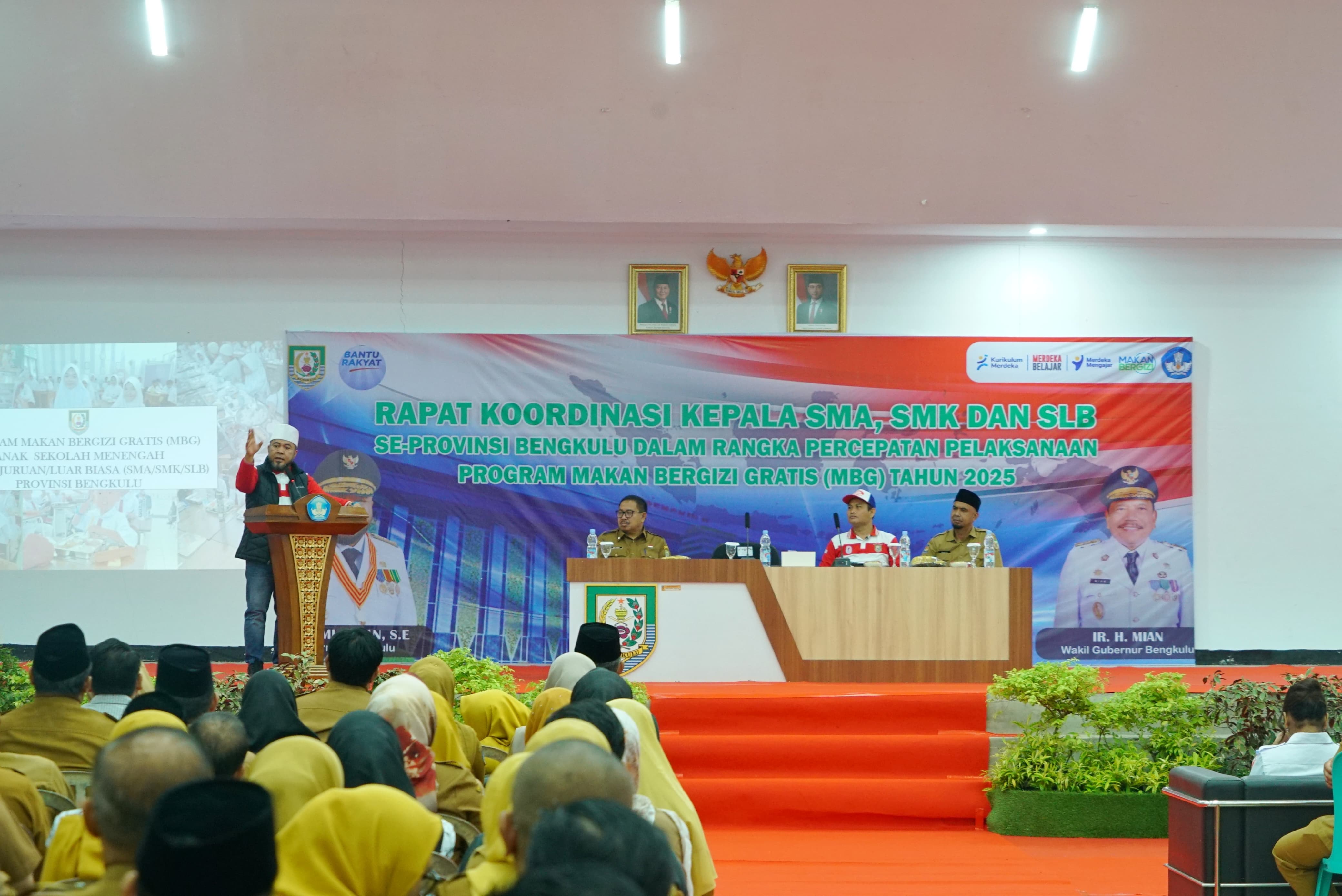 Gubernur Bengkulu Ajak Seluruh Sekolah Dukung Program Makan Bergizi Gratis Presiden Prabowo