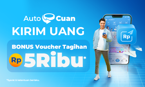 Kirim Uang dan Dapatkan Bonus Voucher Tagihan Rp5.000 Lewat DANA