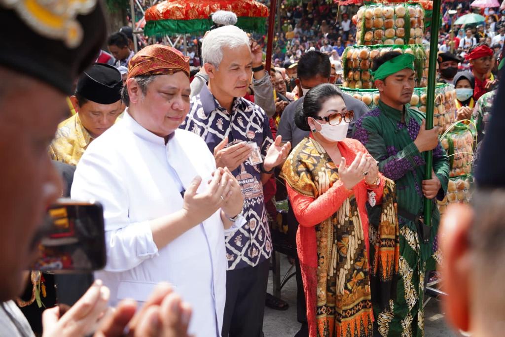 Hadiri Tradisi Yaa Qowiyyu, Airlangga: Berilah Kekuatan Kepada Kami Umat Muslim