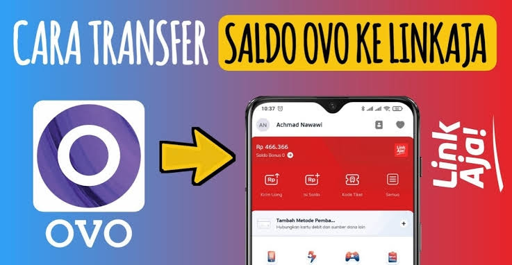 Terbaru, Cara Transfer OVO ke LinkAja Memanfaatkan Fitur Transfer Bank