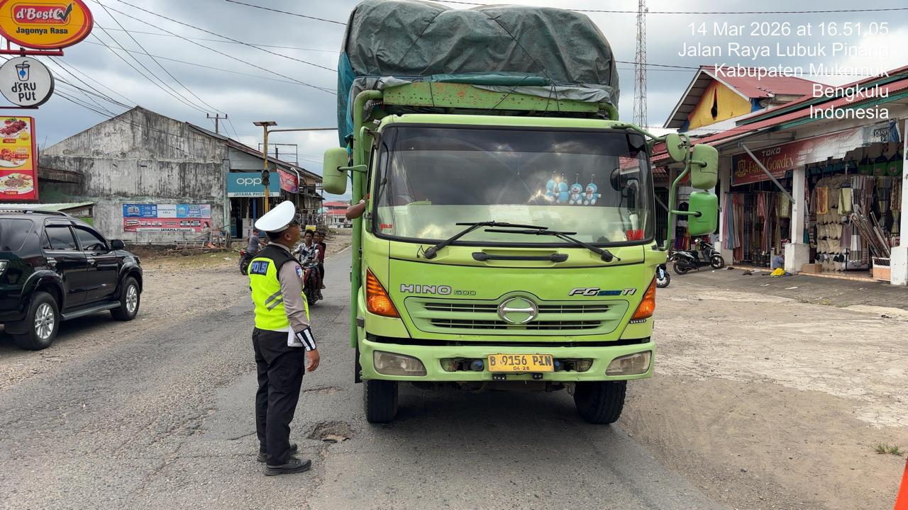 Operasi Ketupat 2026, Jalinbar Mukomuko Dijaga Ketat