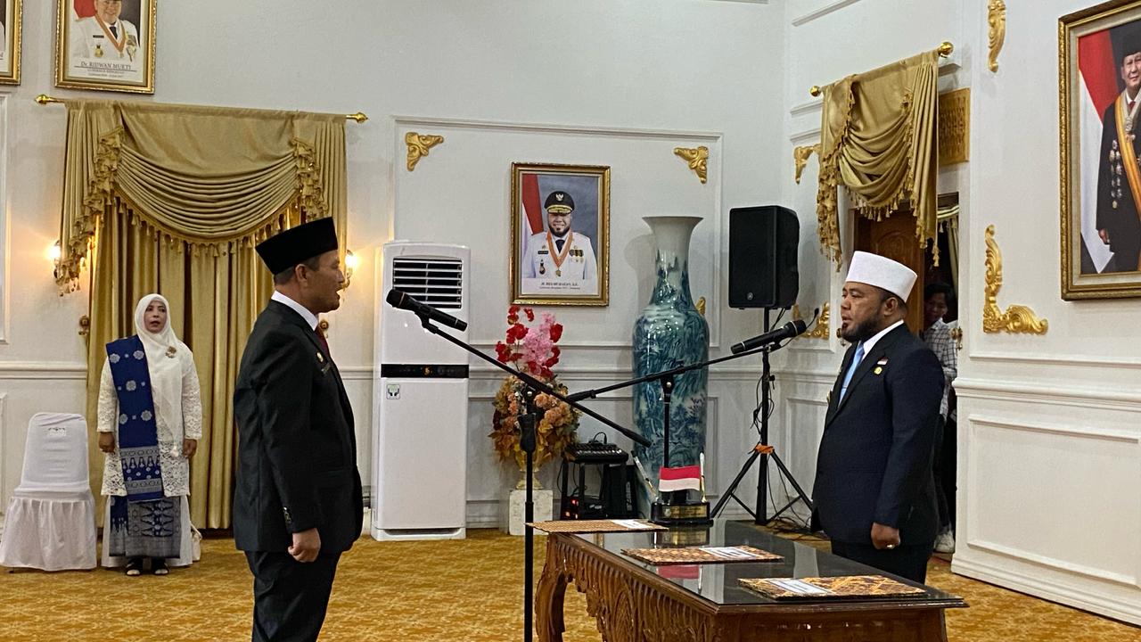 Gubernur Helmi Hasan Lantik Herwan Antoni Jadi Pejabat Sekda Provinsi Bengkulu 