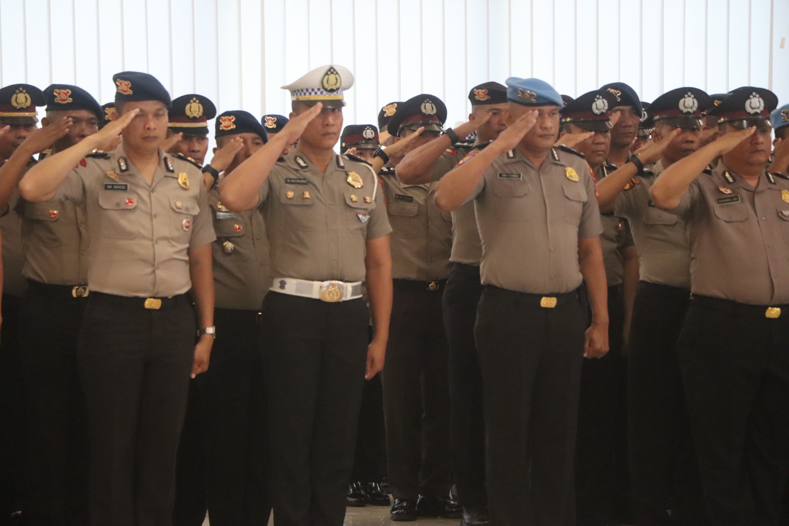 508 Personel Polda Bengkulu Naik Pangkat