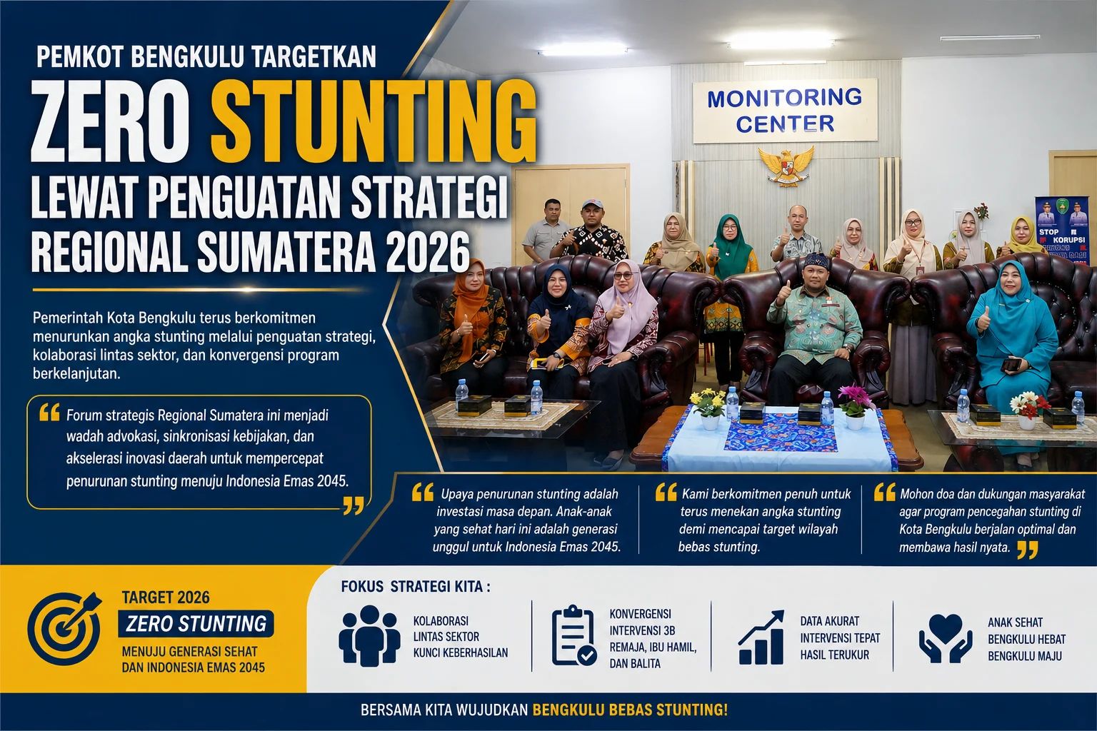 Pemkot Bengkulu Perkuat Komitmen Menuju Zero Stunting