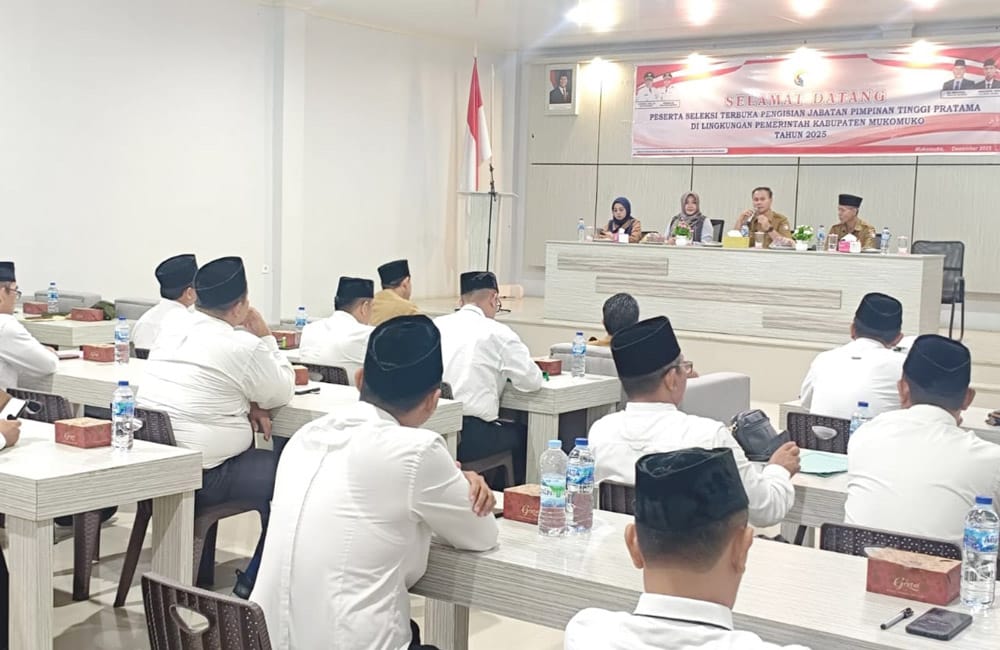 10 OPD Mukomuko 'Lumpuh' Pejabat Definitif, Pemkab Tunggu Restu BKN Umumkan 3 Besar