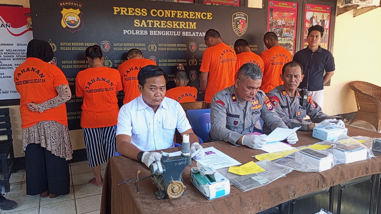 Operasi Musang Polres Bengkulu Selatan 100 Persen Sukses, 11 Tersangka Kejahatan Diamankan