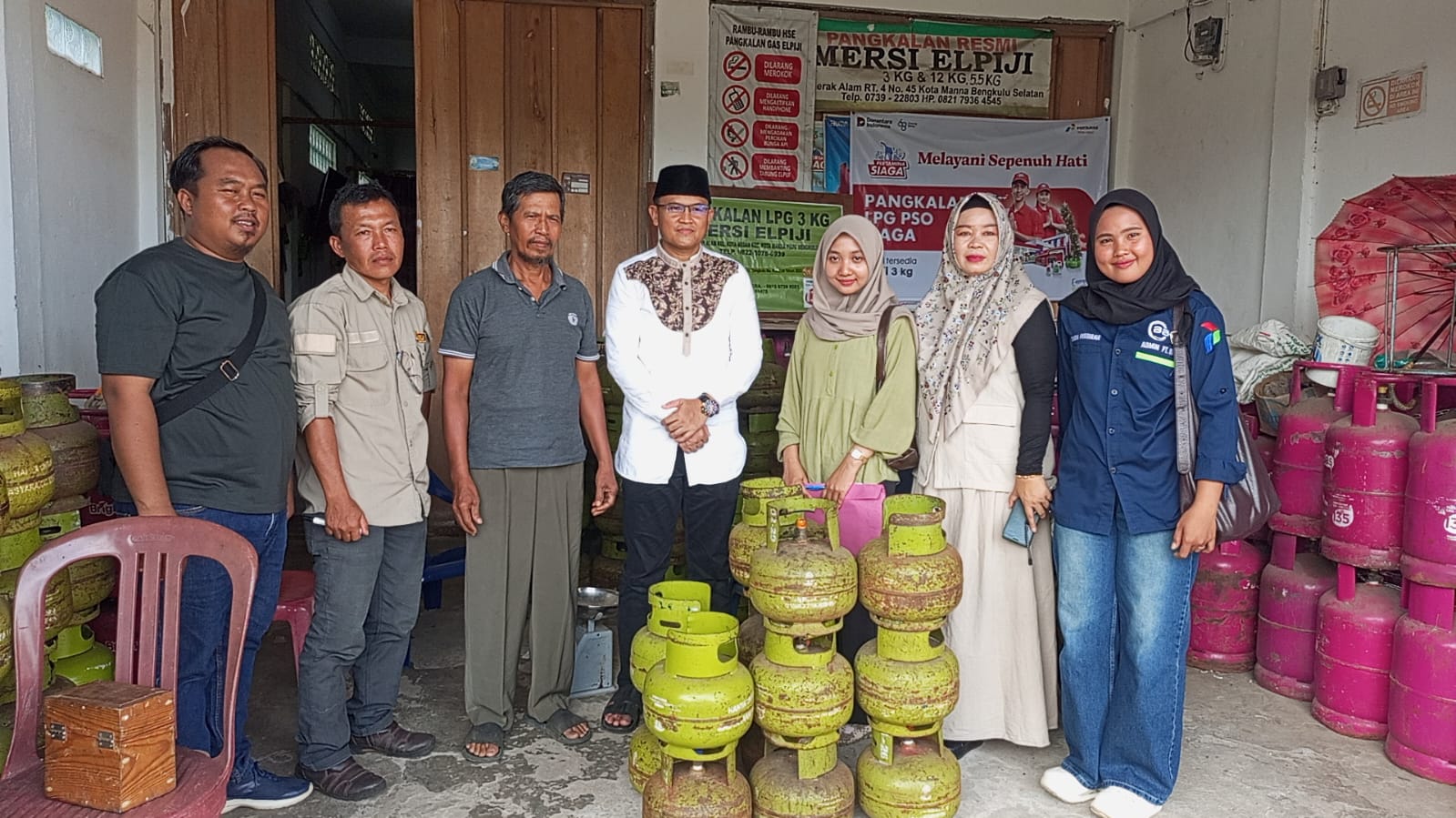 Jamin Stok Aman Jelang Ramadan, Disperindag Bengkulu Selatan Sidak Pangkalan LPG 3 Kg