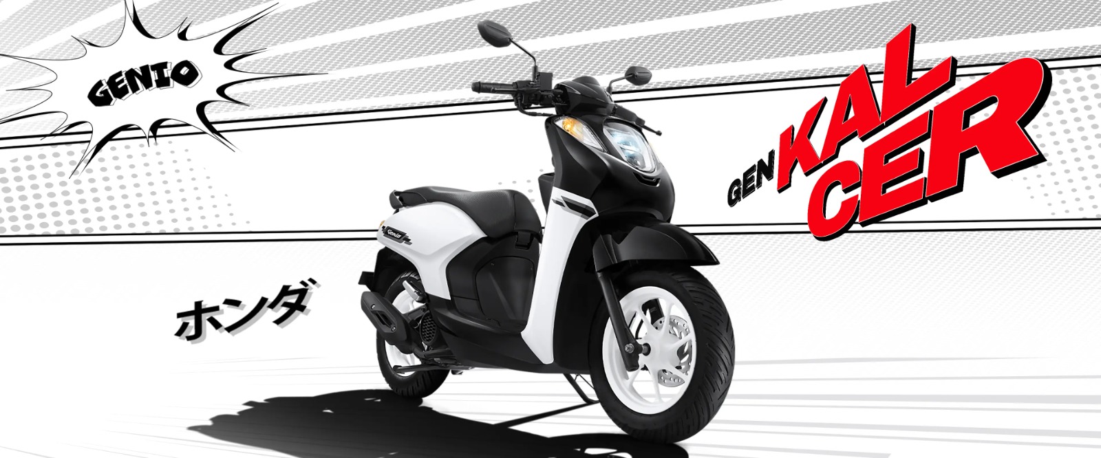 Auto Makin Kalcer Naik New Honda Genio Black & White