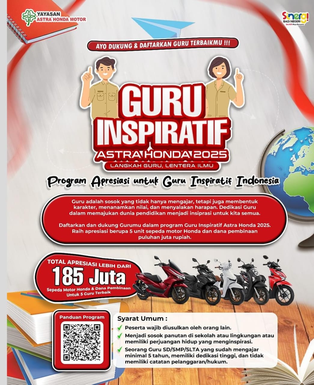 Astra Honda Motor Hadirkan “Guru Inspiratif 2025”, Apresiasi Perjuangan Pahlawan Tanpa Tanda Jasa