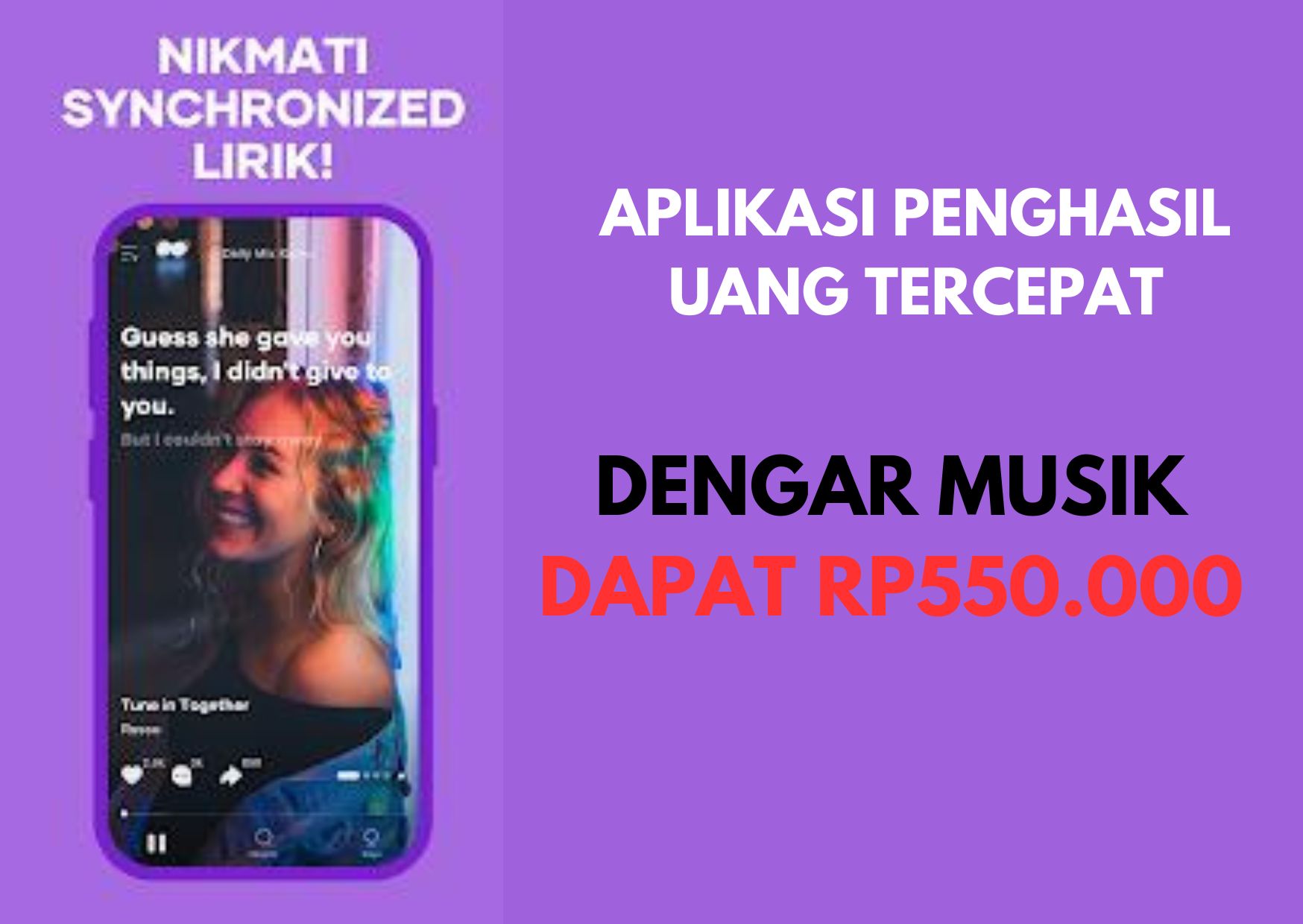 MANTUL! Dengar Musik Dapat Rp550.000, ini Aplikasi Penghasil Uang Tercepat