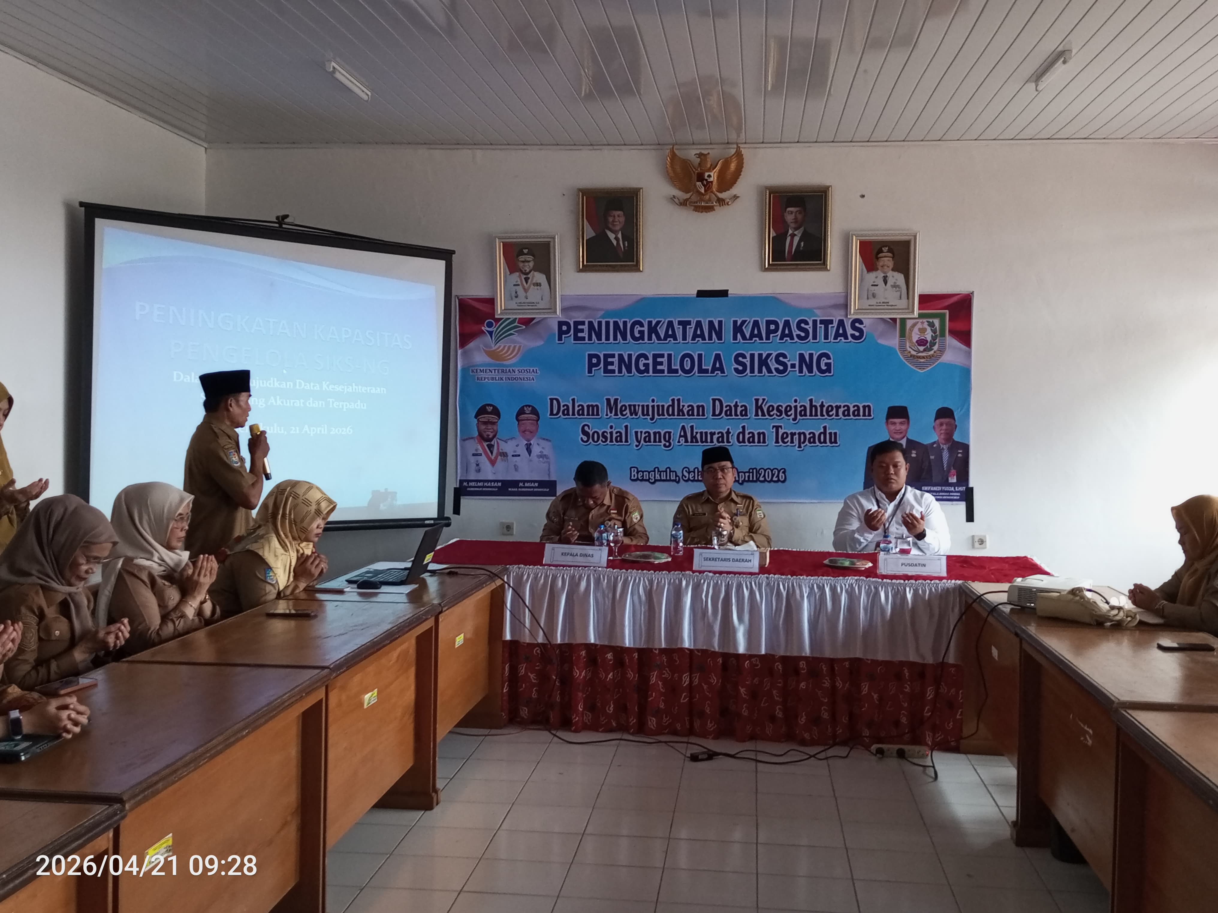 Pemprov Bengkulu Perkuat Akurasi Data Bansos, Operator SIKS-NG Digenjot Kapasitasnya