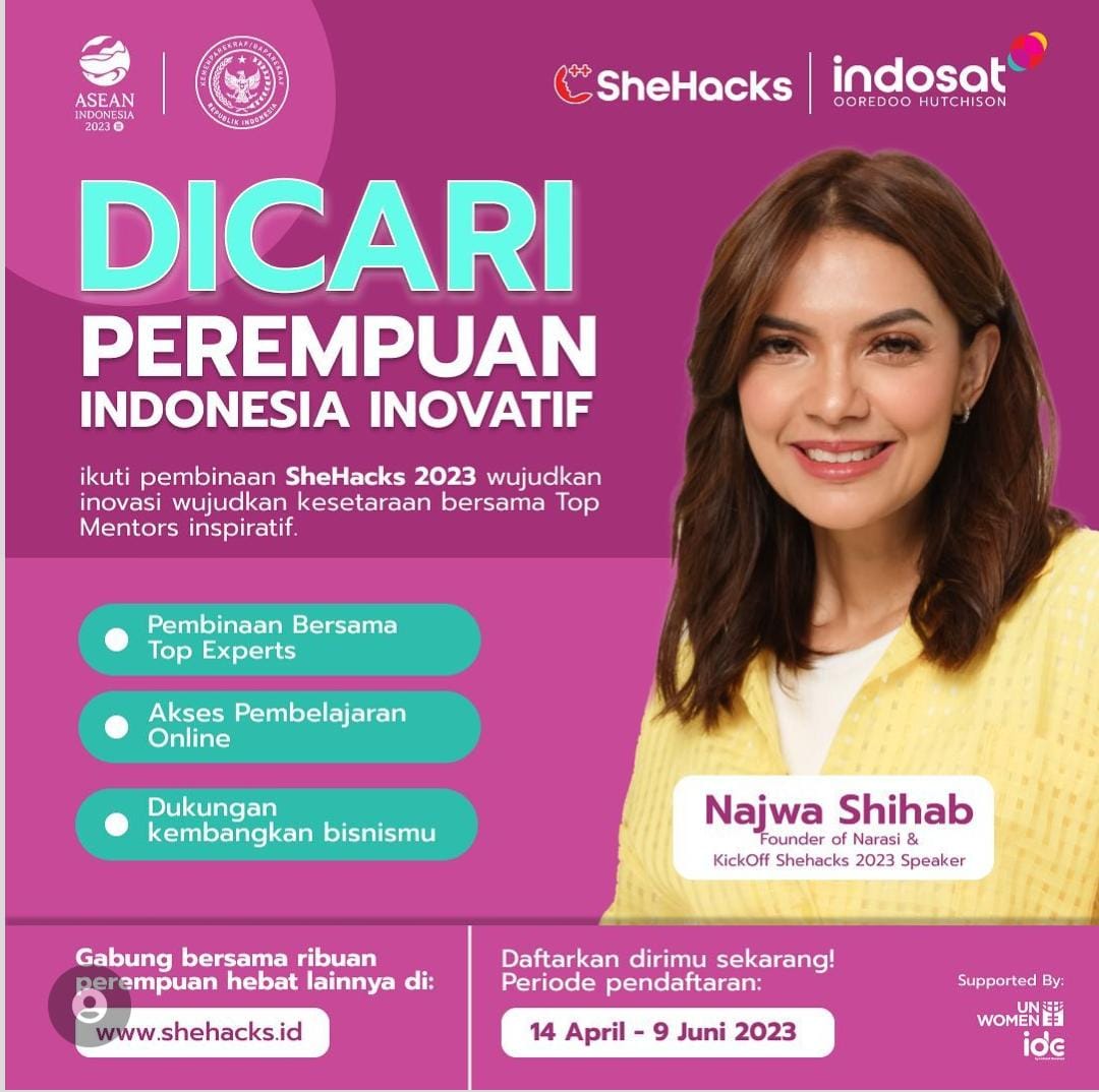 Kamu Perempuan Inovatif? Jangan Lupa Ikut Program SheHack Bersama Najwa Shihab,  Ini Syaratnya