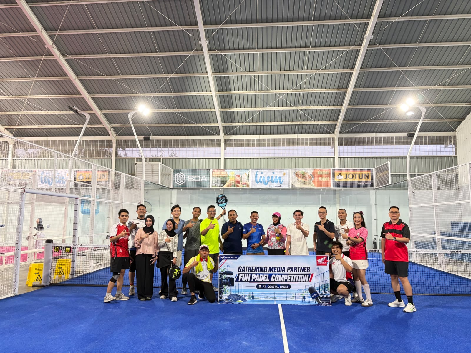 Fun Padel Astra Motor Bengkulu dan BEMG: Silaturahmi Media Dikemas Lebih Sehat