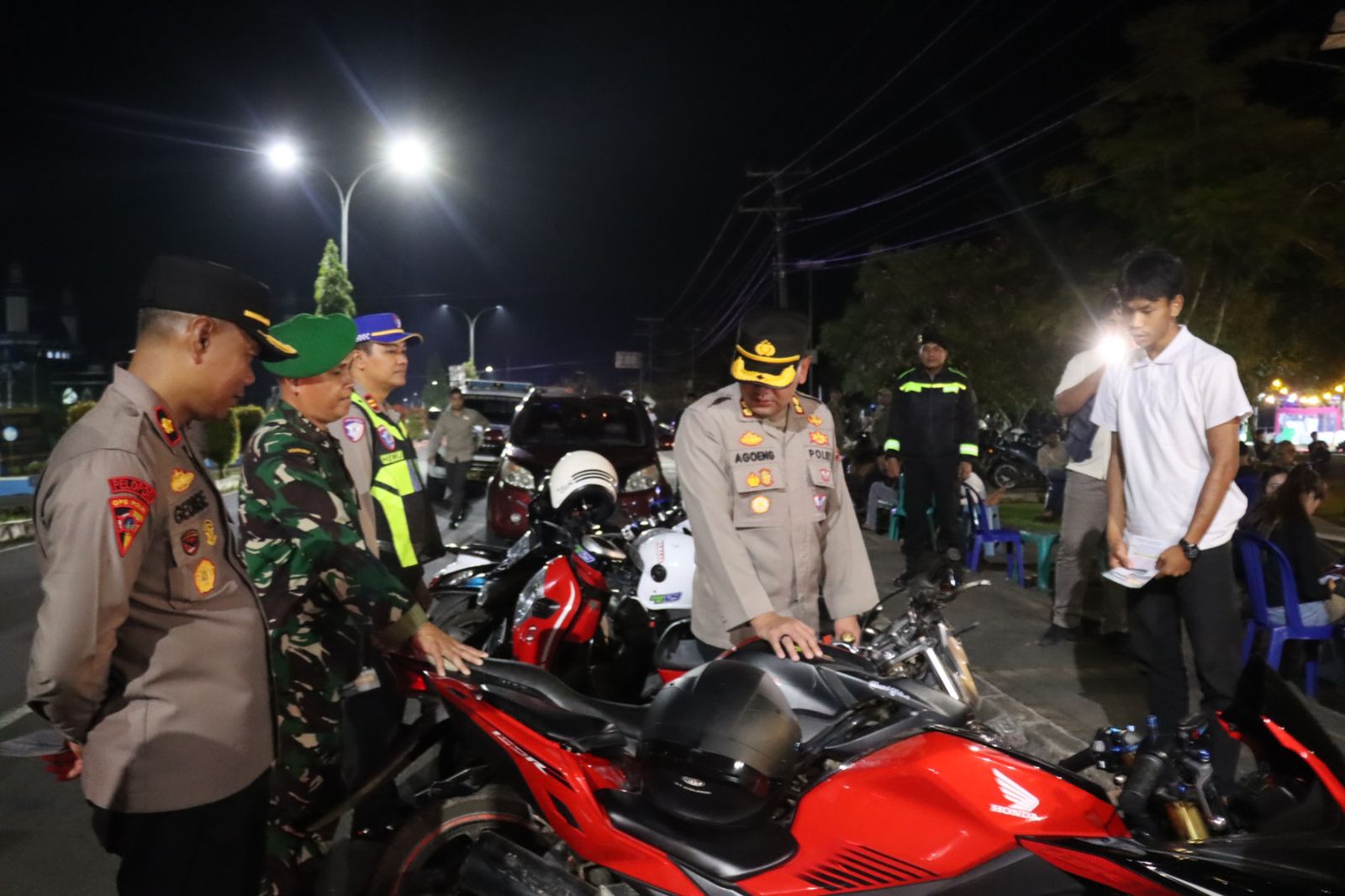 Patroli Gabungan di Lebong, Pelajar Diminta Pulang, Motor Knalpot Brong Ditertibkan