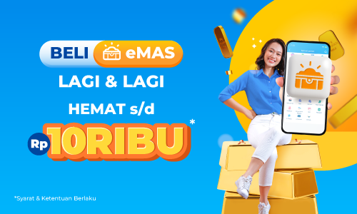 Investasi eMAS Lagi di DANA Dapatkan Diskon Sampai Dengan Rp10.000