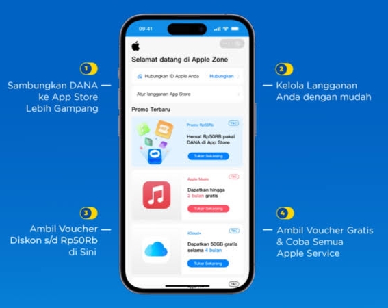 Cara Menghapus Metode Pembayaran DANA di Apple Store, iTunes, dan iCloud Pada Iphone