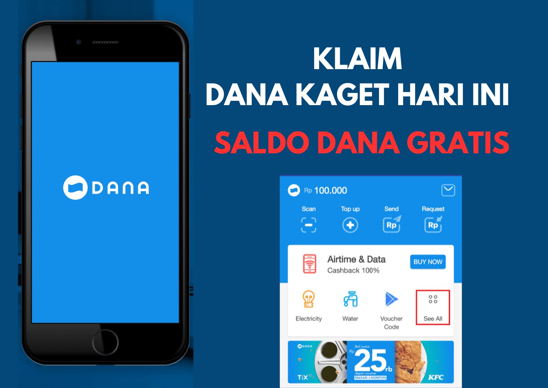 Rezeki Saldo DANA Gratis Rp100.000! Klaim Link DANA Kaget Hari Ini 19 Agustus 2023