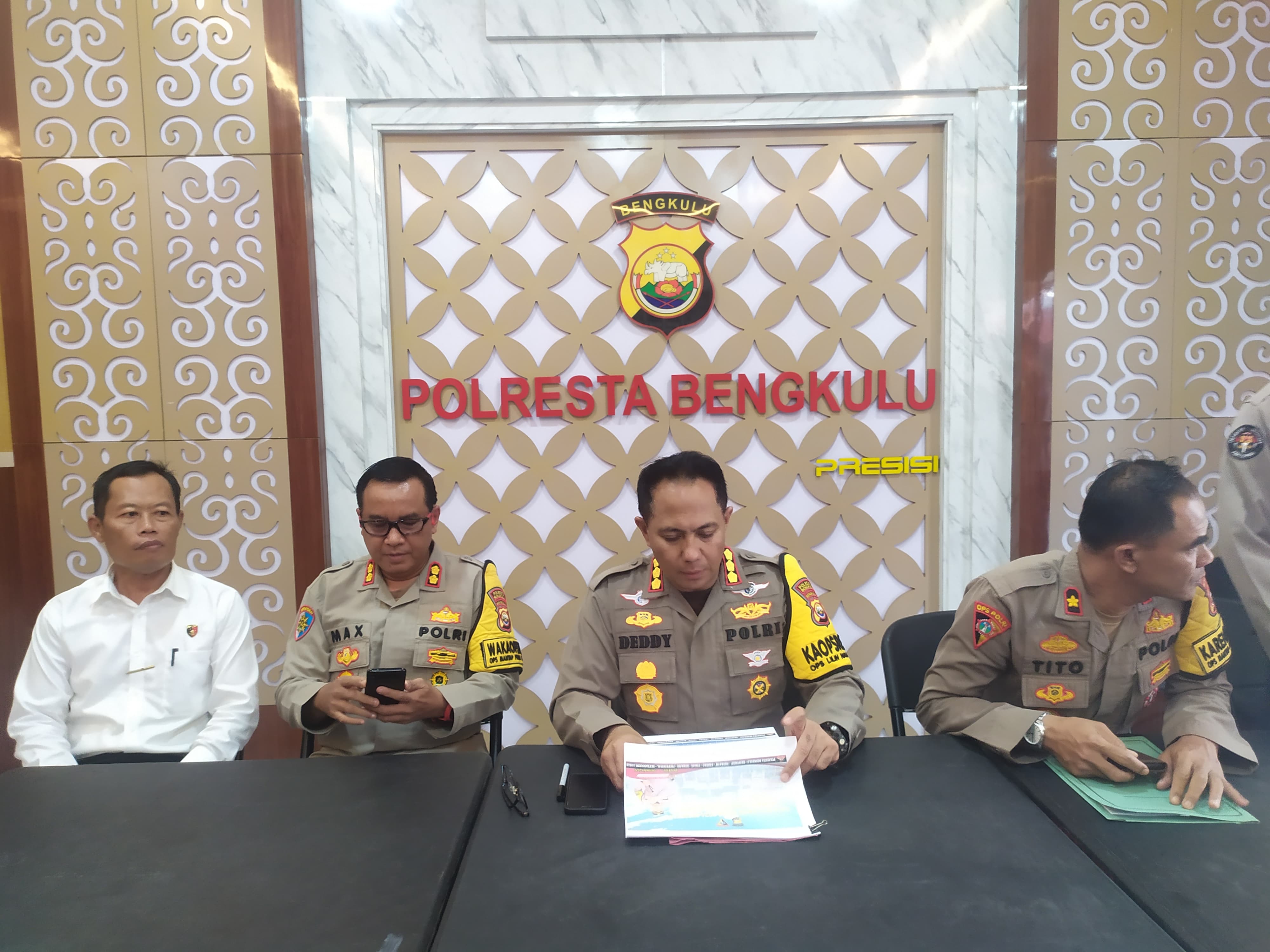 Rilis Akhir Tahun Polresta Bengkulu: Gangguan Kamtibmas Menurun, Penyelesaian Perkara Masih Jadi PR