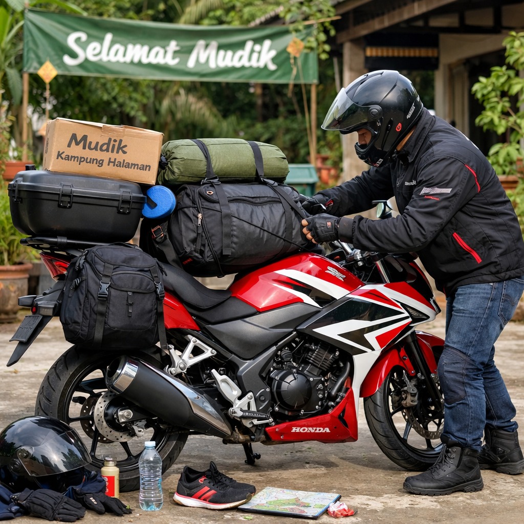 Tips #Cari_Aman Naik Motor Saat Mudik Lebaran, Utamakan Keselamatan di Perjalanan