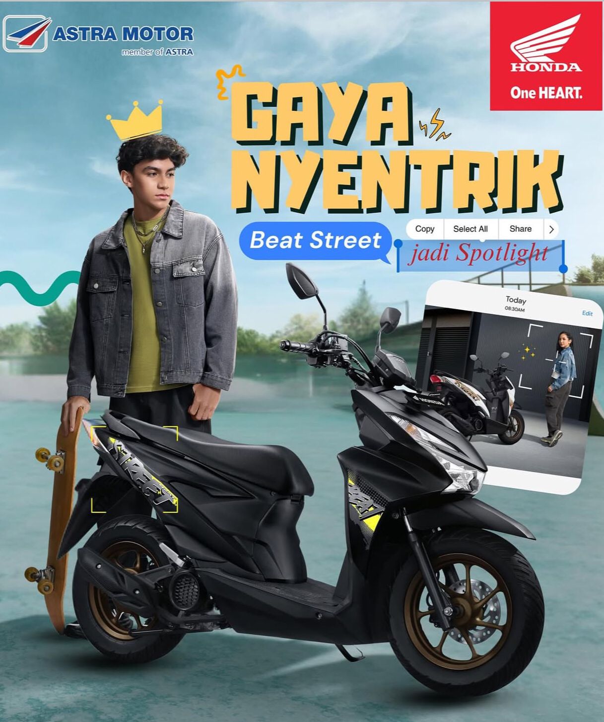 Gaya Nyentrik, BeAT Street Jadi Spotlight!