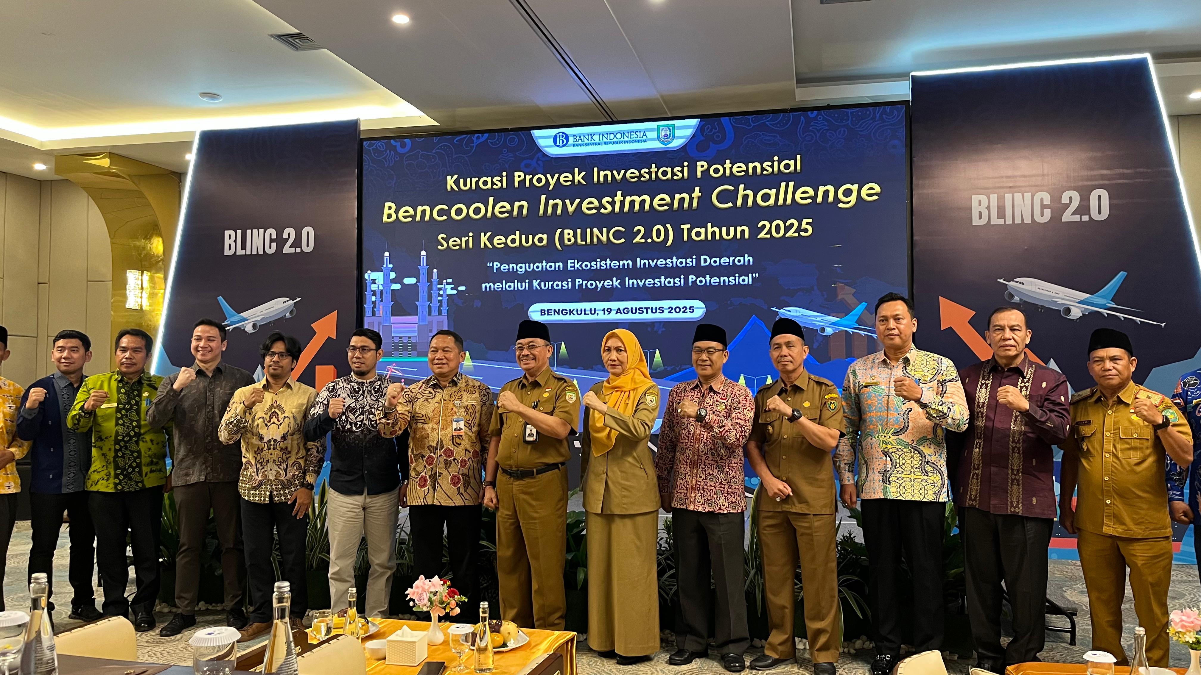 Pemprov Bengkulu Dorong Pertumbuhan Ekonomi Lewat Investasi Daerah dan BLINC