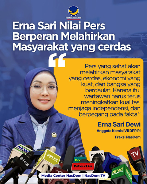 Momentum Hari Pers Nasional, Erna Sari Dewi Ingatkan Pentingnya Pers Sebagai Benteng Kewarasan Publik