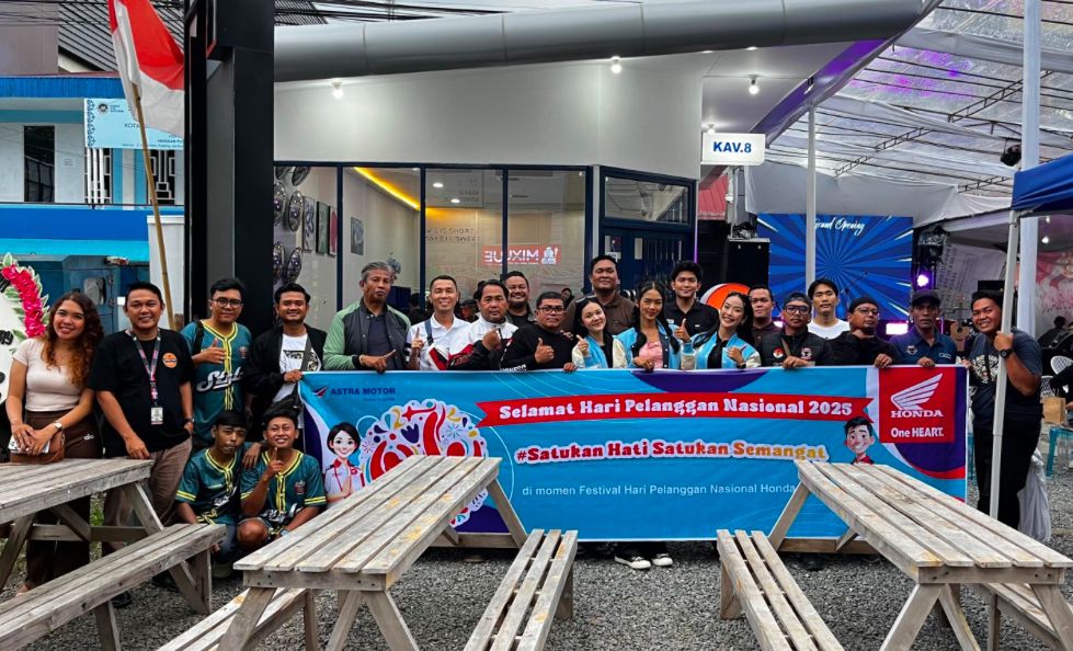 Semarak Hari Pelanggan Nasional Lewat Gathering dan Rolling Bareng Komunitas Astra Motor Bengkulu 