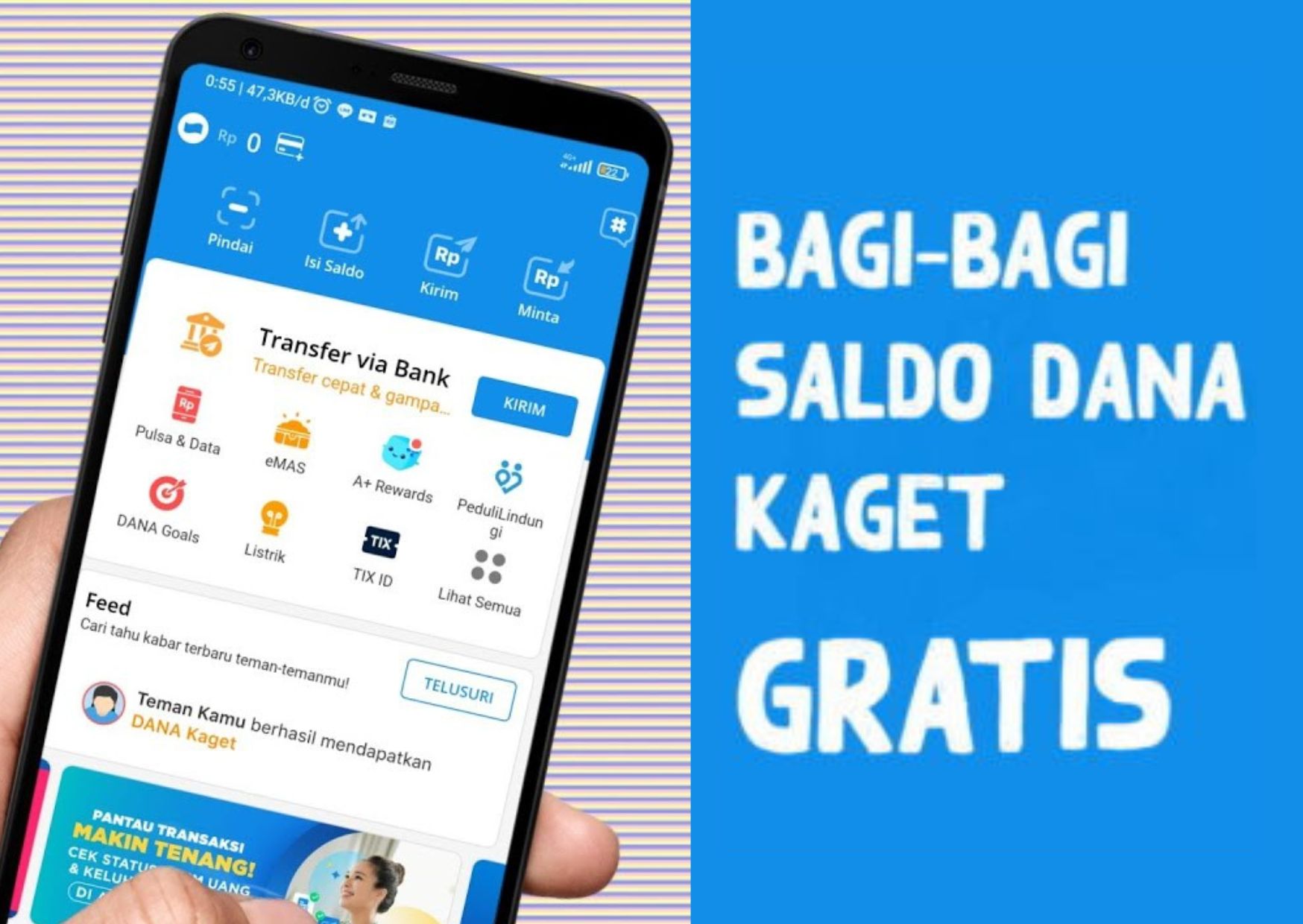 Link Dana Kaget Hari Ini 26 Agustus 2023: Saldo DANA Gratis Rp80.000 Langsung Masuk E-Wallet