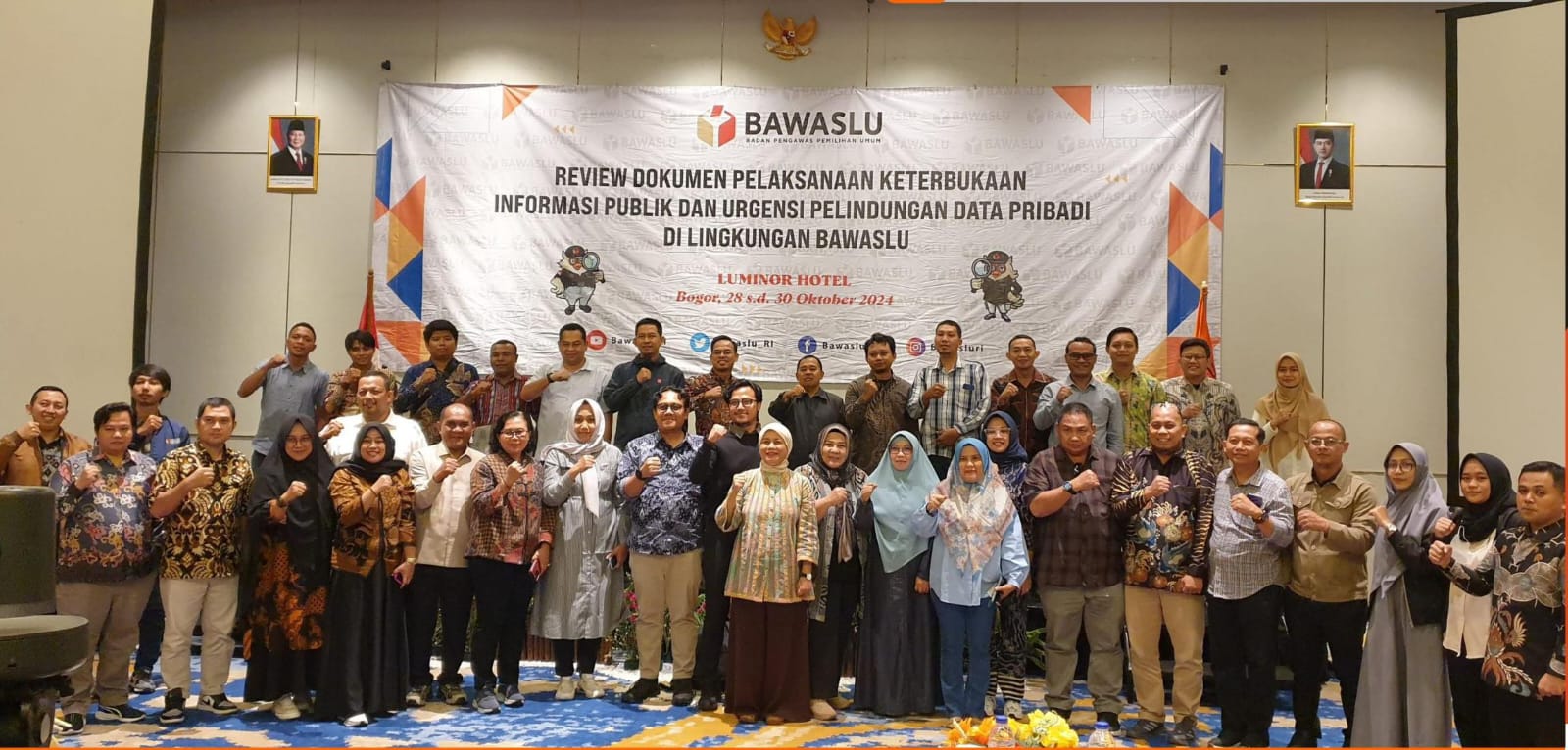 Bawaslu Provinsi Bengkulu Ikuti Reviu Dokumen KIP di Bogor