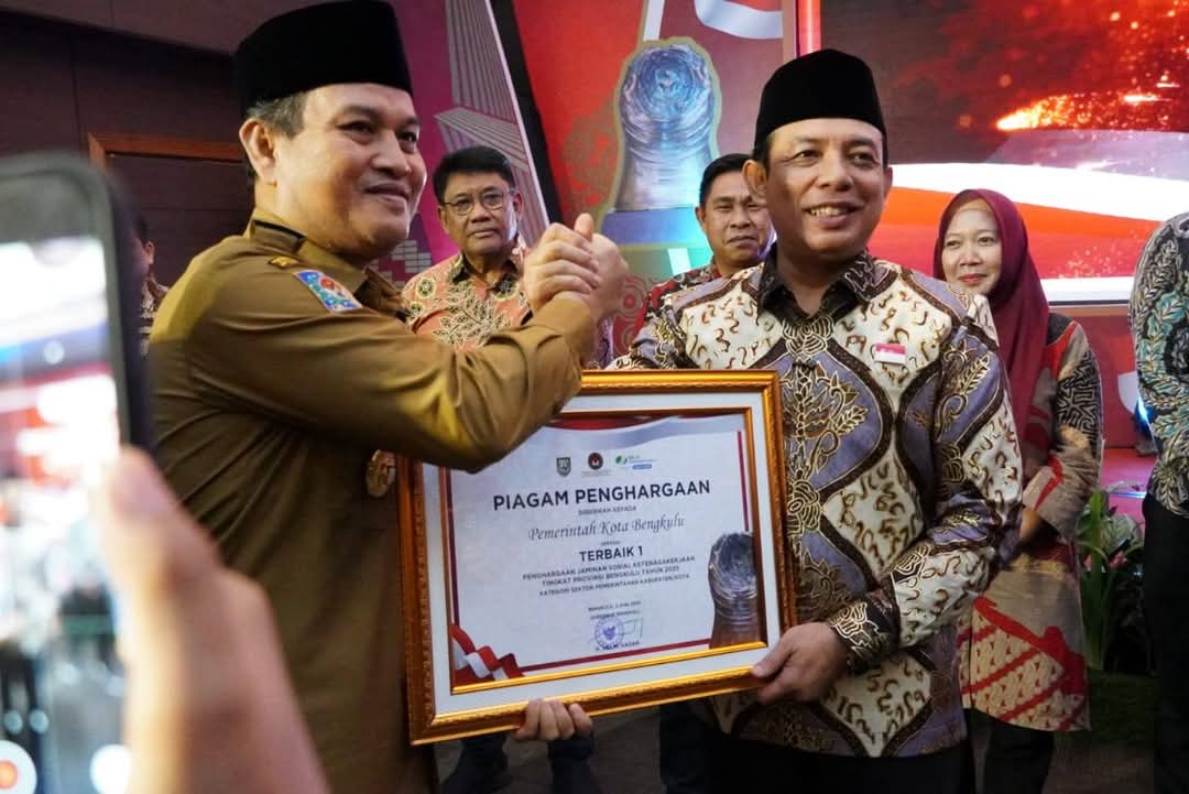 Pemkot Bengkulu Raih Paritrana Award Terbaik I Tingkat Provinsi, Bukti Komitmen Perlindungan Ketenagakerjaan