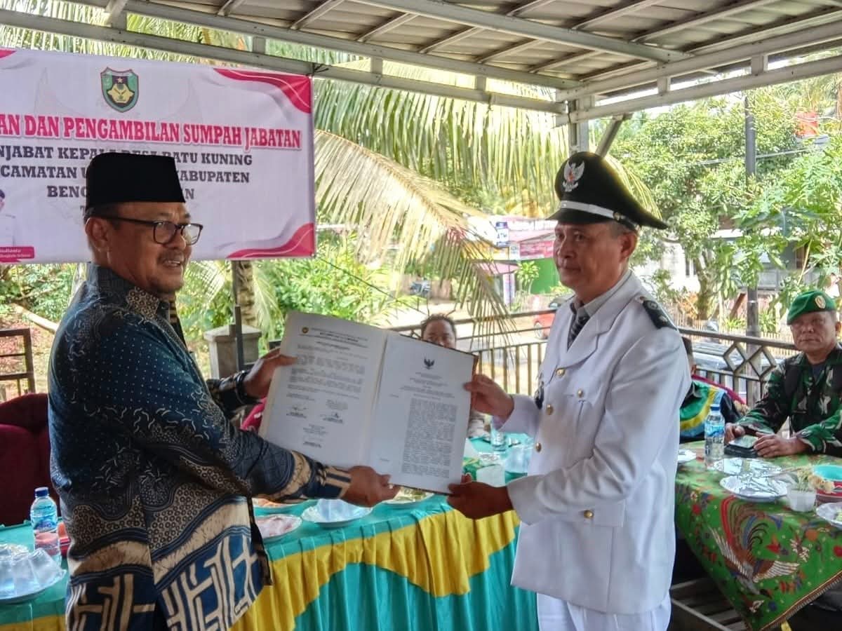 Pjs Kades Batu Kuning Resmi Dilantik, Sekda Bengkulu Selatan Tekankan Amanah dan Sinergi Pembangunan