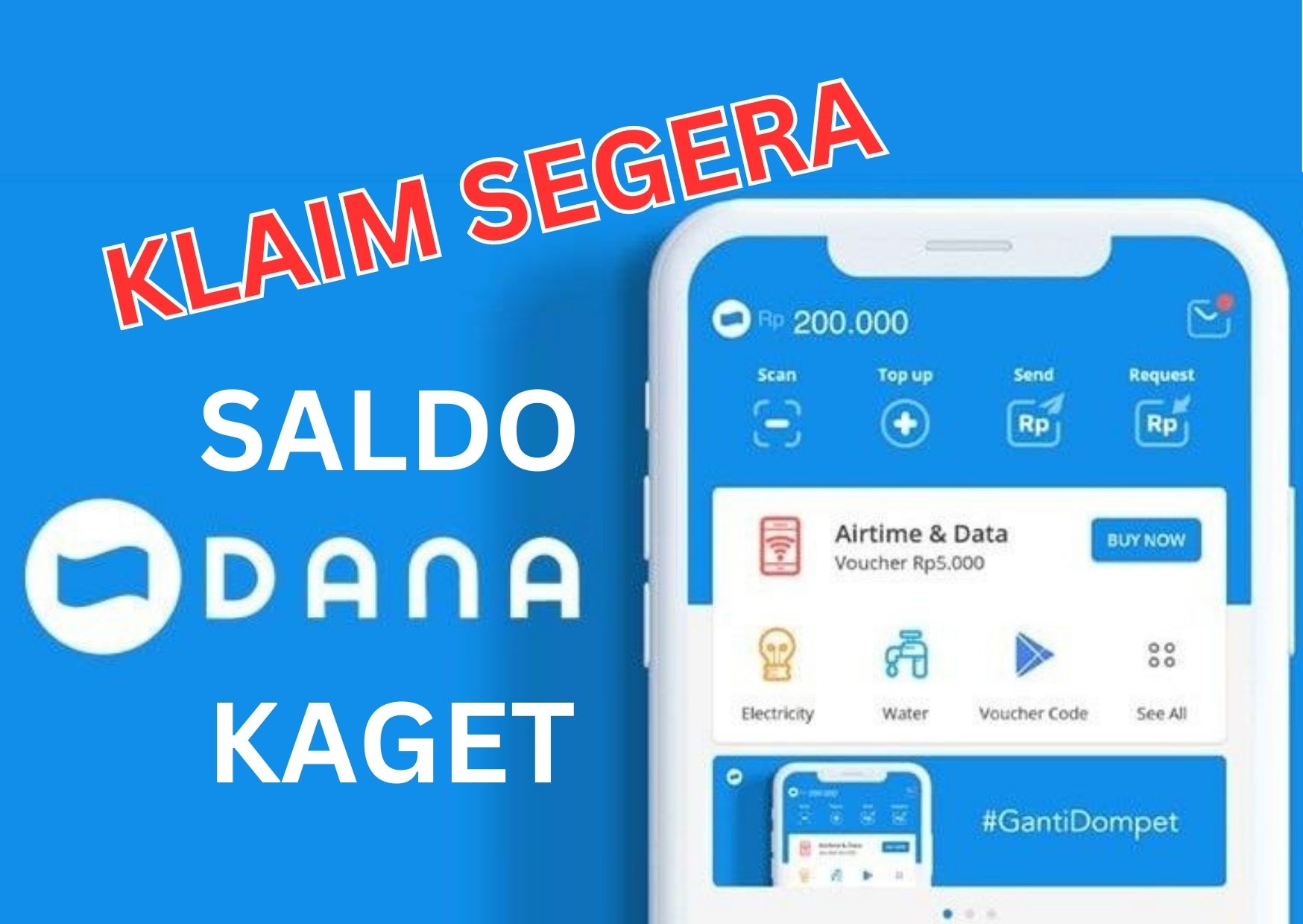 Link Dana Kaget Hari Ini 20 Mei 2023: Klaim Saldo DANA Rp100.000