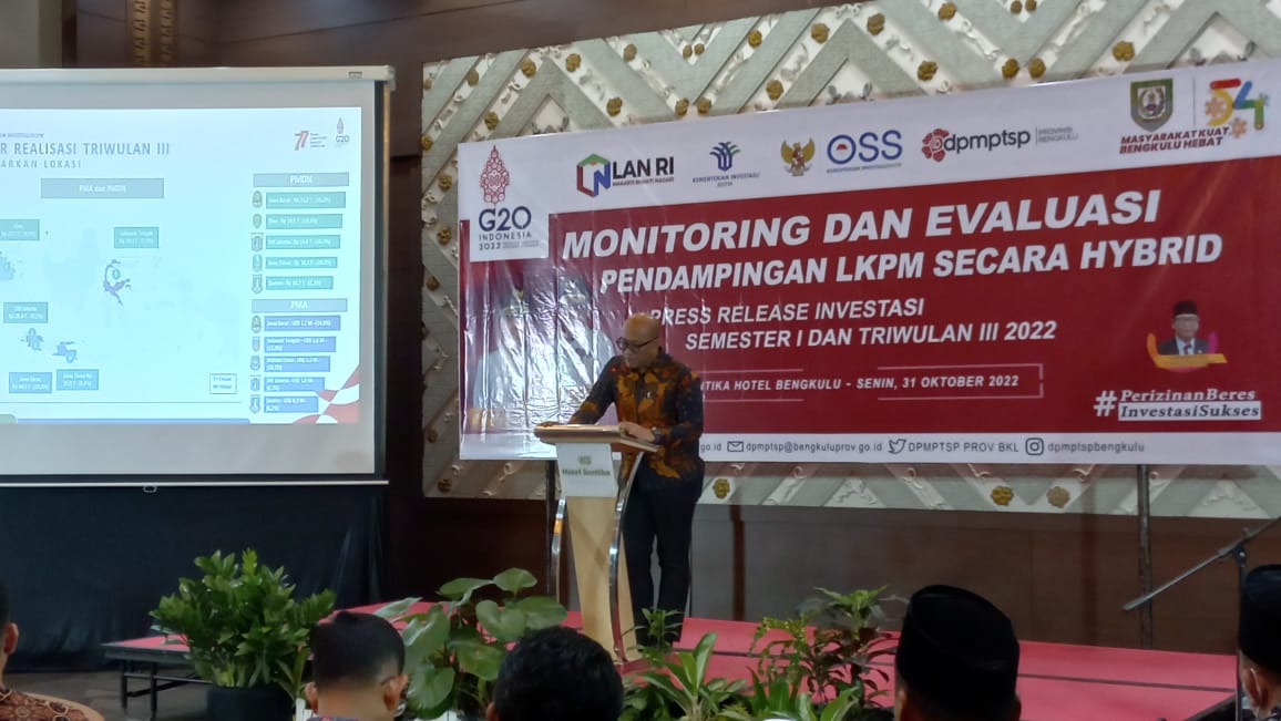 Realisasi Investasi Provinsi Bengkulu Capai Rp 6,1 T, BKPM Minta Pendampingan untuk Capai Target Rp 9,5 T