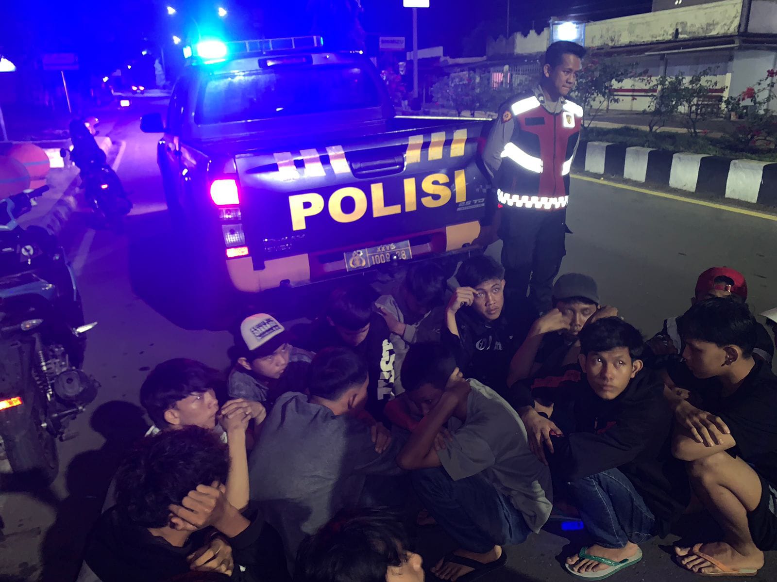 Patroli Malam, Polisi Bongkar Kelompok Geng Motor di Bengkulu