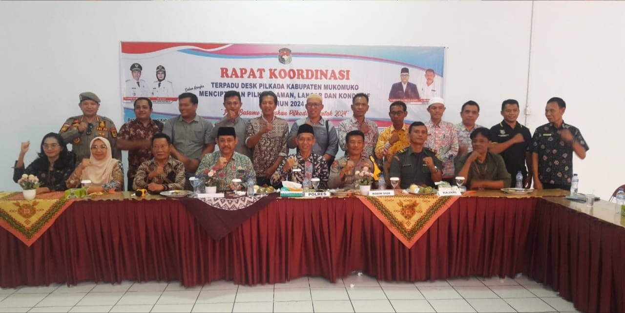 Rapat Koordinasi Terpadu Kabupaten Mukomuko: Wujudkan Pilkada 2024 yang Aman dan Kondusif